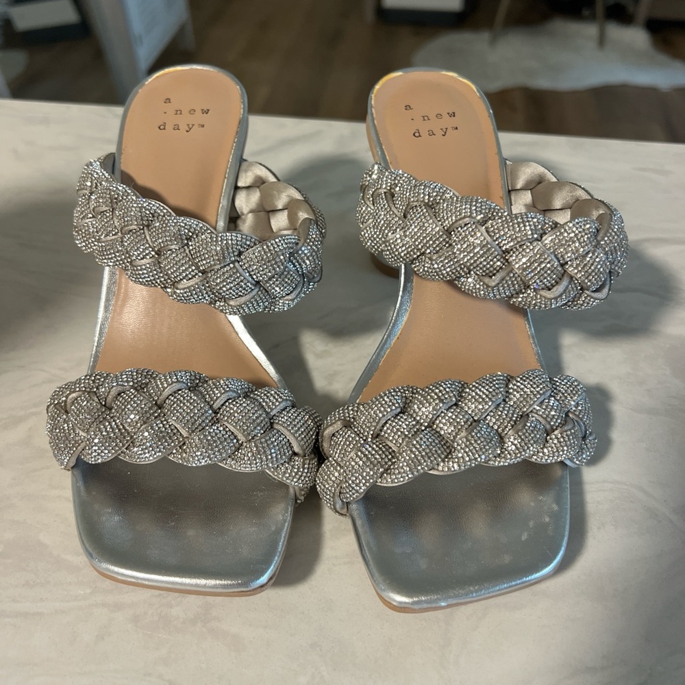 A New Day Metallic Braided Women's Sandals